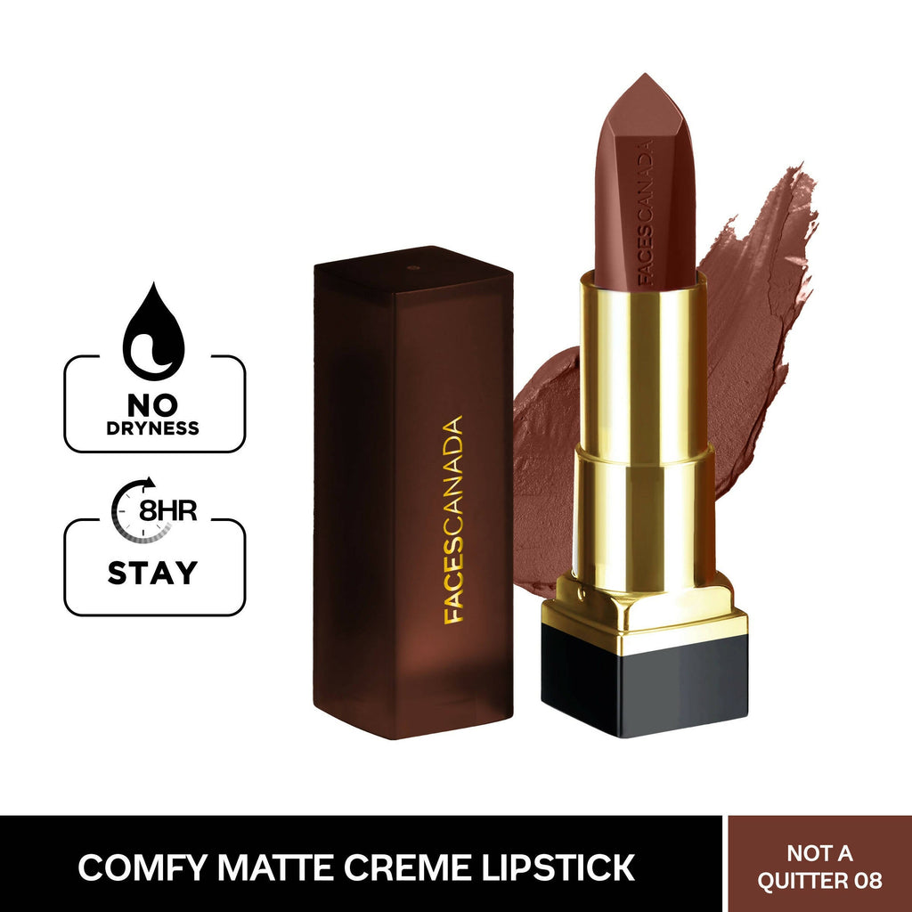 Faces Canada Comfy Matte Creme Lipstick - Not A Quitter 08 | Grocsy