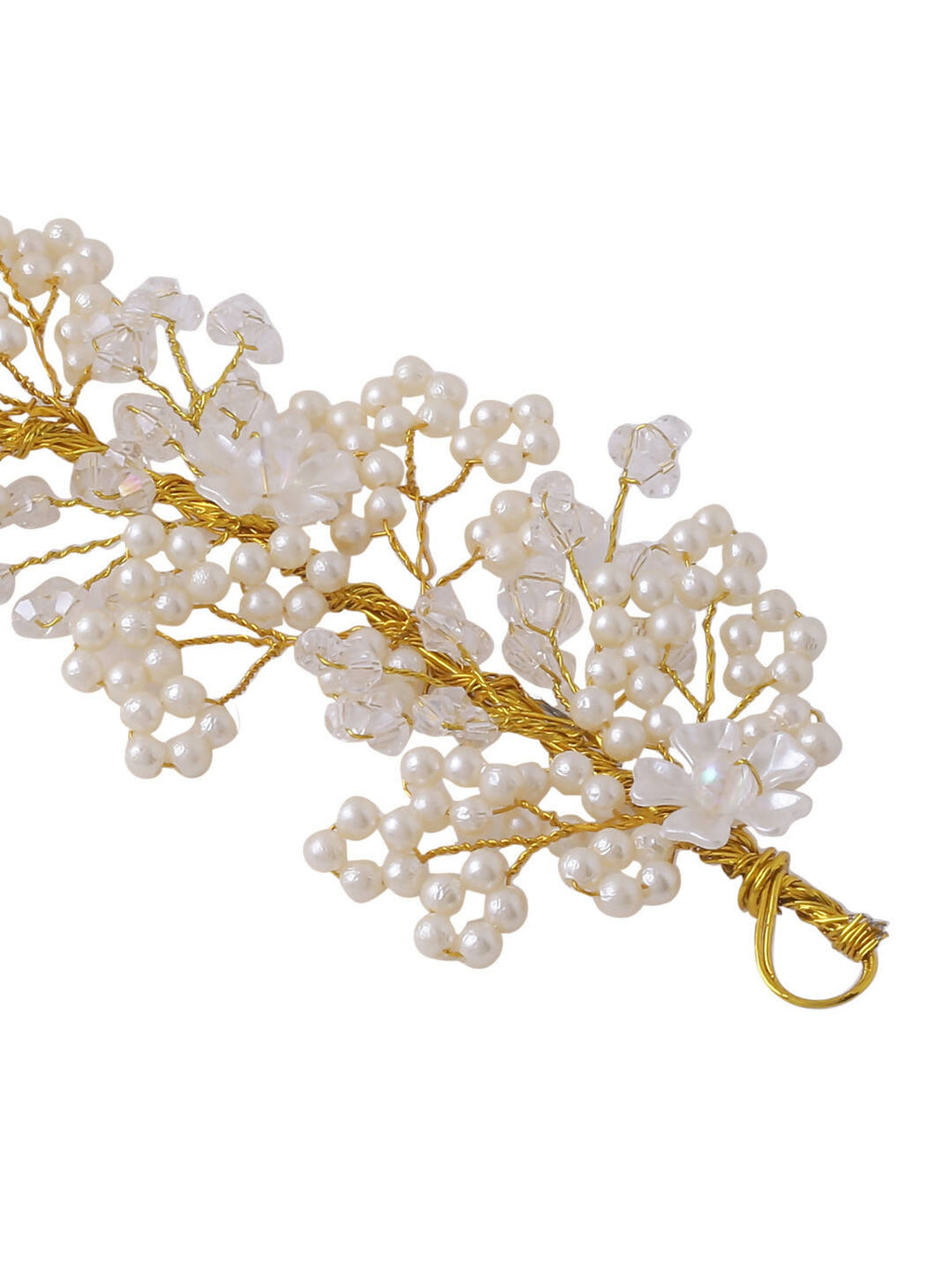 NVR Women Embellished Beaded Hair Accessory Set | Grocsy