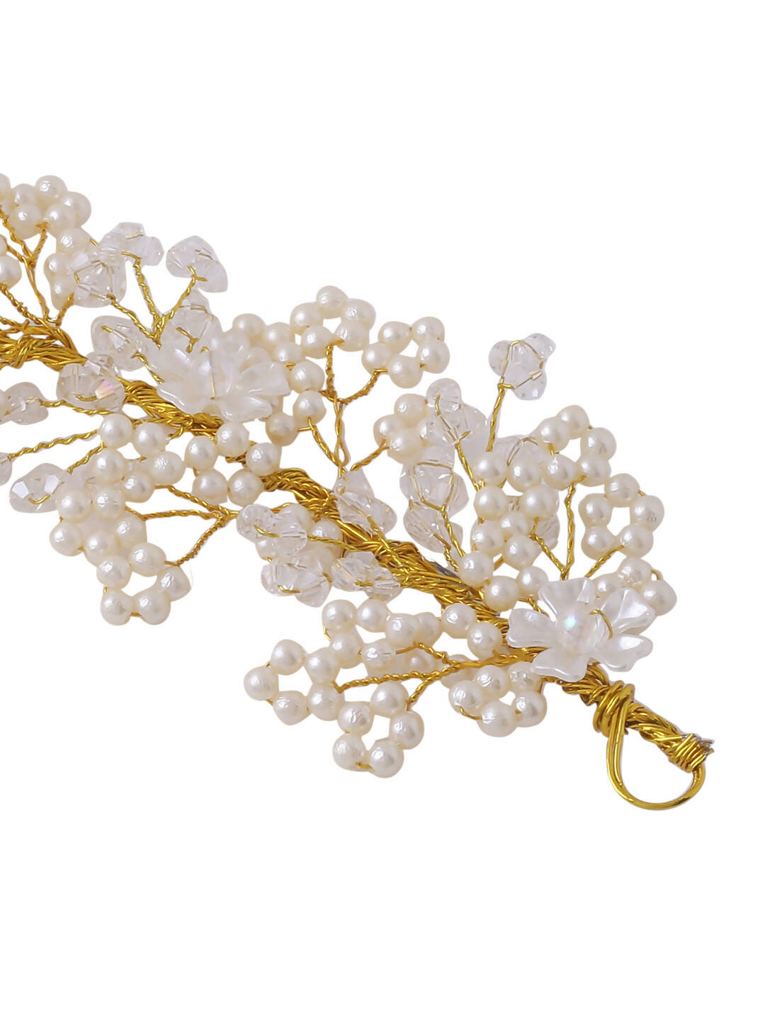 NVR Women Embellished Beaded Hair Accessory Set | Grocsy