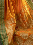 Shree Shyam Fashion Mustard Soft Silk Saree | Grocsy