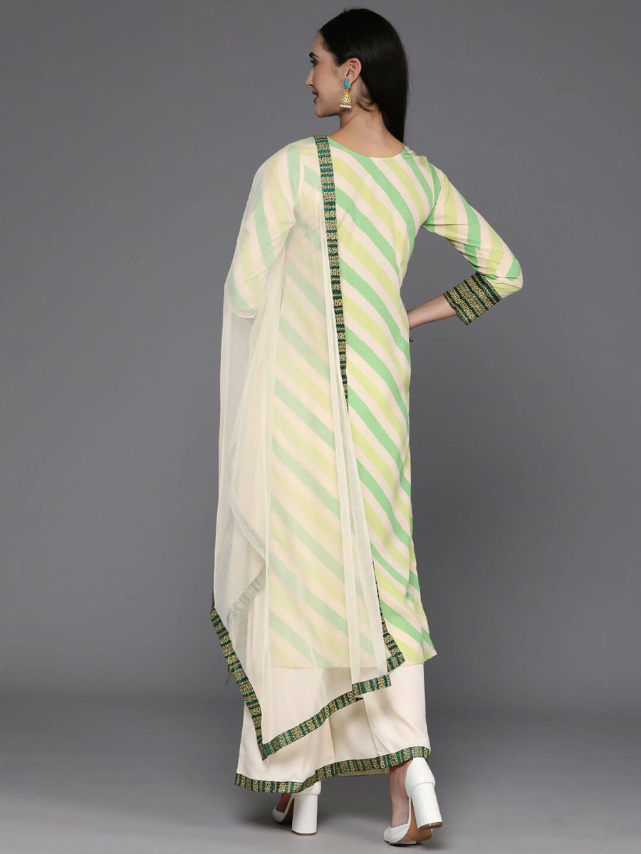 Ahalyaa Women's Traditional wear Kurta Set - Off White | Grocsy
