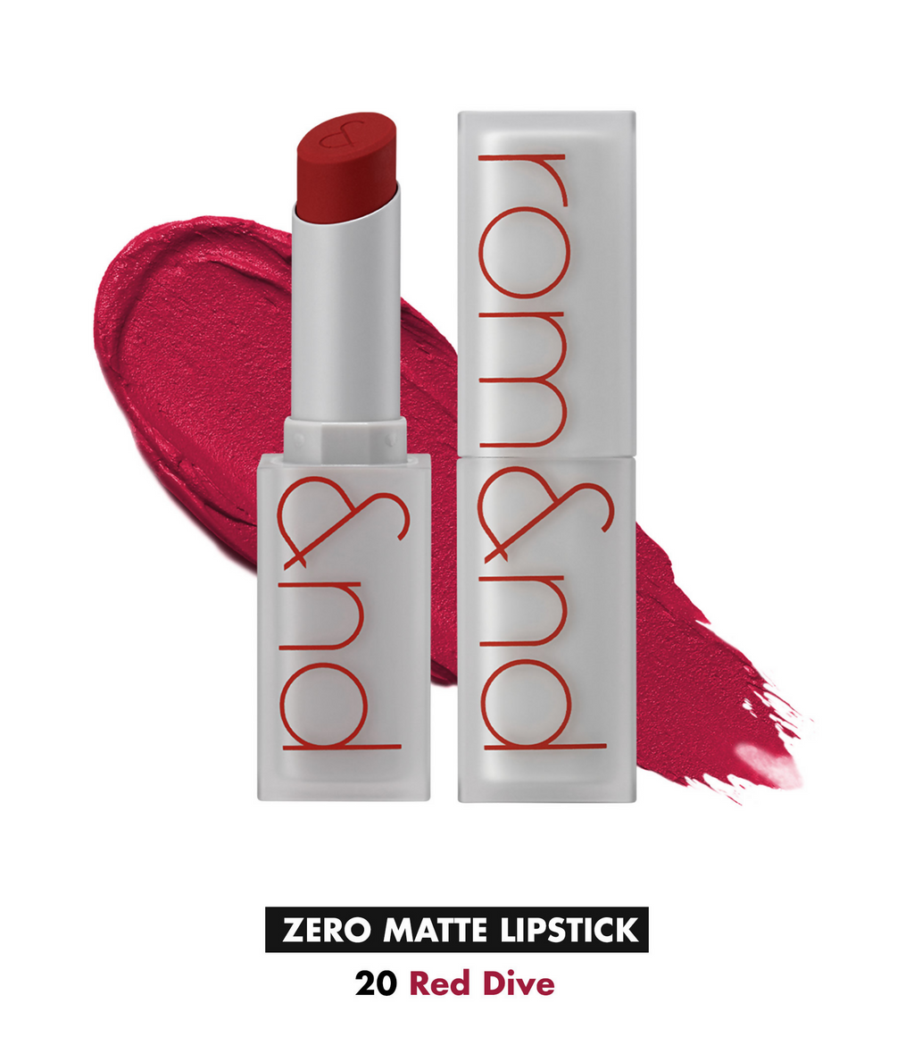 Rom&nd Zero Matte Lipstick - 20 Red Dive | Grocsy