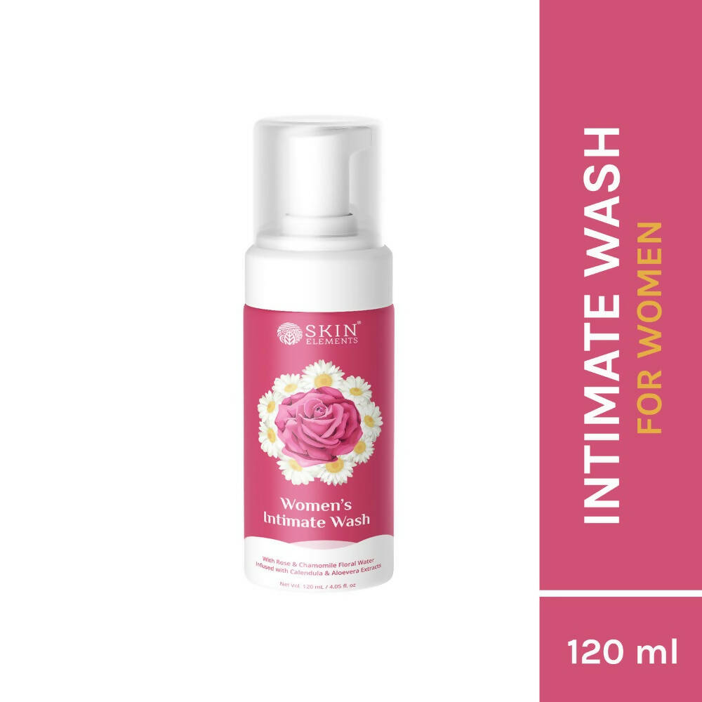Skin Elements Women's Intimate Wash with Rose & Chamomile Floral Water | Grocsy