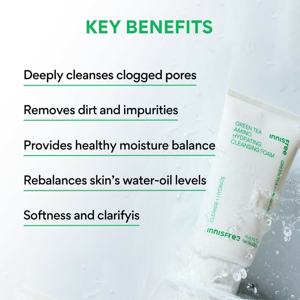 Innisfree Super Volcanic Pore Clay Mask 2X & Green Tea Foam Cleanser Combo | Grocsy