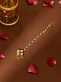Ruby Raang Gold Square Kundan Maang Tikka | Grocsy