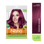 Nisha Creme Hair Color for Women - Wine Burgundy | Grocsy