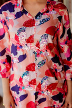 Vaasva Women Multi-colour Muslin Floral Print Shirt & Pant (Co-ords set) | Grocsy