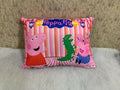 Unique Fashion Microfibre Filled Cushion For Kids - Peppa Pig Pink | Grocsy