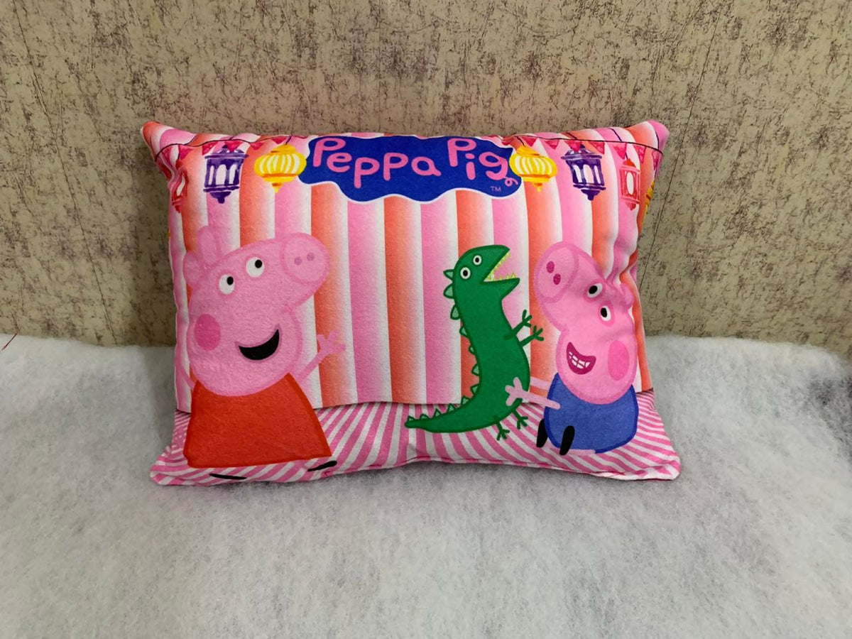 Unique Fashion Microfibre Filled Cushion For Kids - Peppa Pig Pink | Grocsy