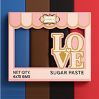 Confect Multipack of Royal Blue, Brown, Black and Red Sugarpaste 20 | Grocsy