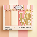 Confect Multipack of Skin, White, Old rose and Ivory Sugarpaste 24 | Grocsy