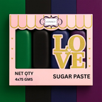 Confect Multipack of Emerald Green, Black, Navy Blue and Purple Sugarpaste 25 | Grocsy