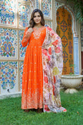 Lehenga Mart Designer Anarkali Suit With Kurta Palazzo Dupatta For Women-Fanta | Grocsy