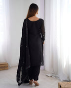 Lehenga Mart Designer Salwar Suit for Women or Girls - Black | Grocsy