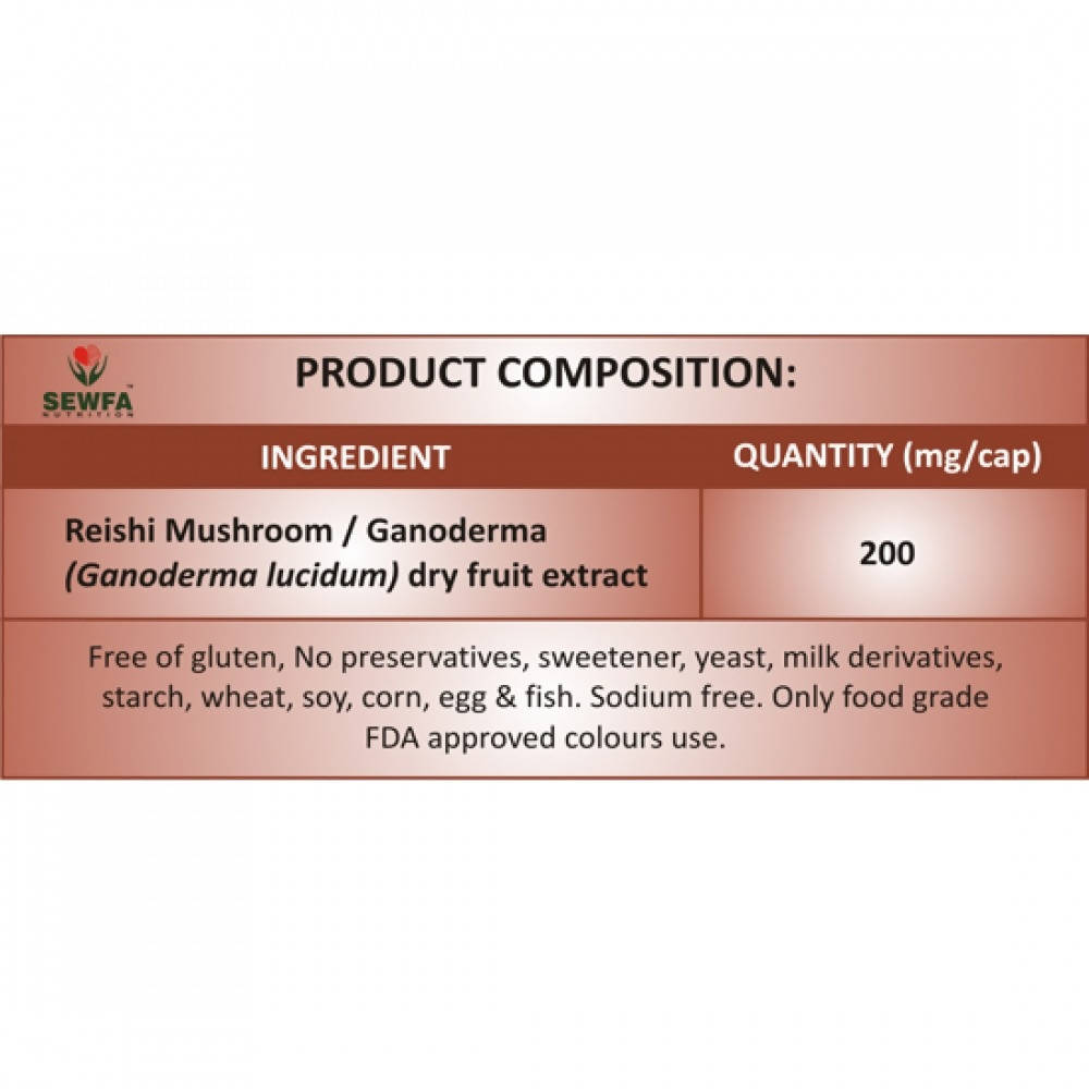 Sewfa Naturals Ganoderma Extract Capsules | Grocsy