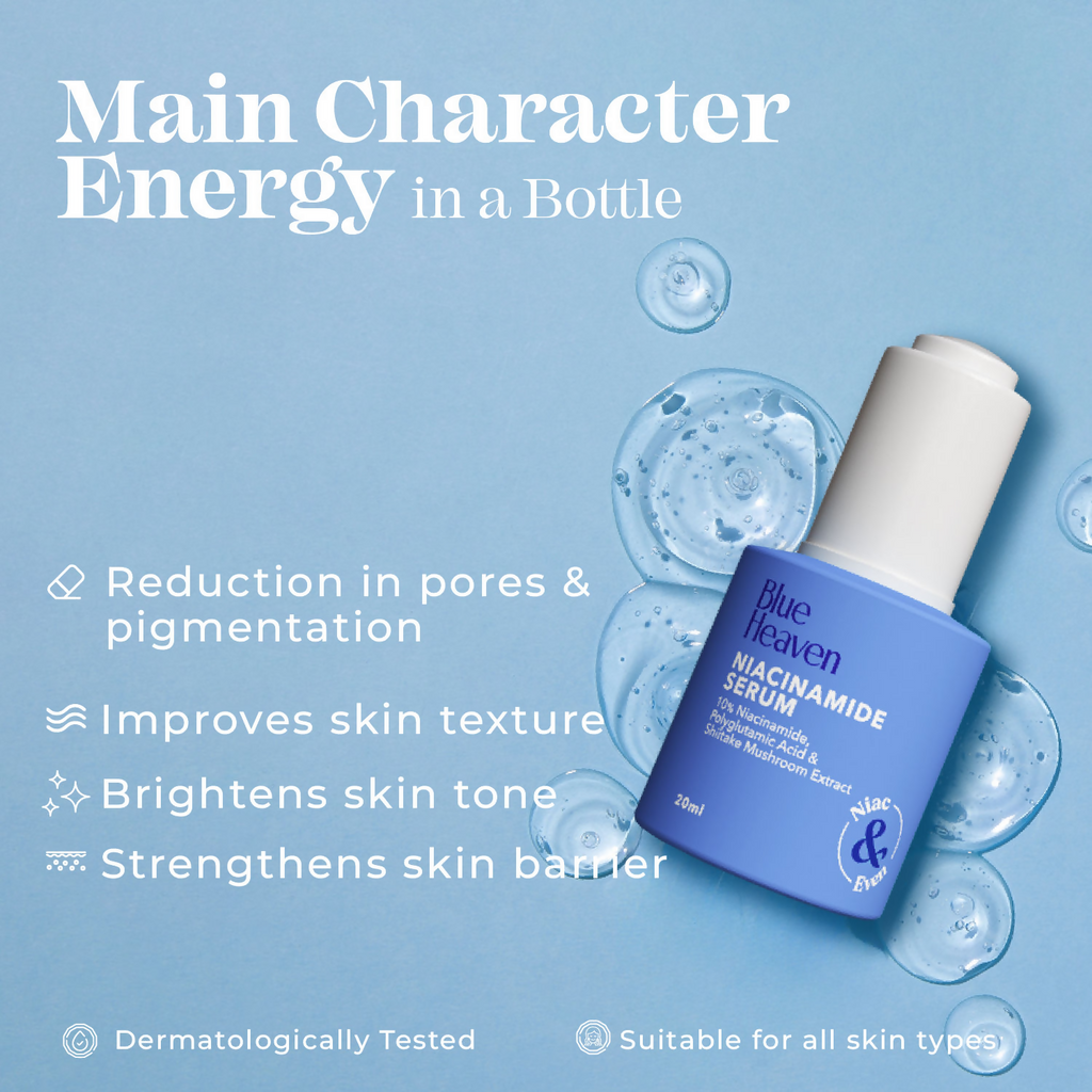 Blue Heaven 10% Niacinamide Serum For Glowing Skin | Grocsy