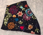 Kia Fashions Navy Blue Multi Color Embroidered Readymade Blouse | Grocsy