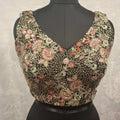 Kia Fashions Black Georgette Multi Color Emb & Sqn Readymade Blouse | Grocsy