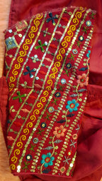 Kia Fashions Hot Pink Multi Color Embroidered Readymade Blouse | Grocsy
