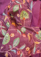Kia Fashions Wine Sequins & Zari Embroidered Readymade Blouse | Grocsy
