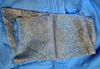 Kia Fashions Blue Red Dual Tone Glitter Fabric Readymade Blouse | Grocsy