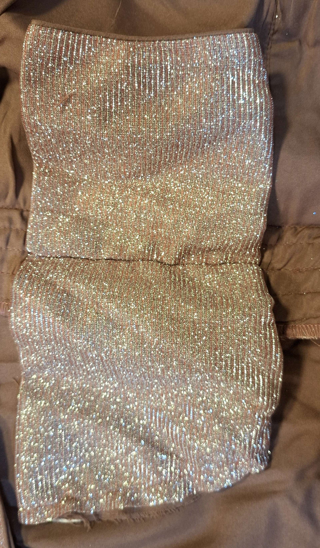 Kia Fashions Dusty Pink Dual Tone Glitter Fabric Readymade Blouse | Grocsy
