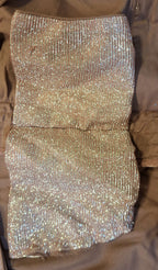 Kia Fashions Dusty Pink Dual Tone Glitter Fabric Readymade Blouse | Grocsy