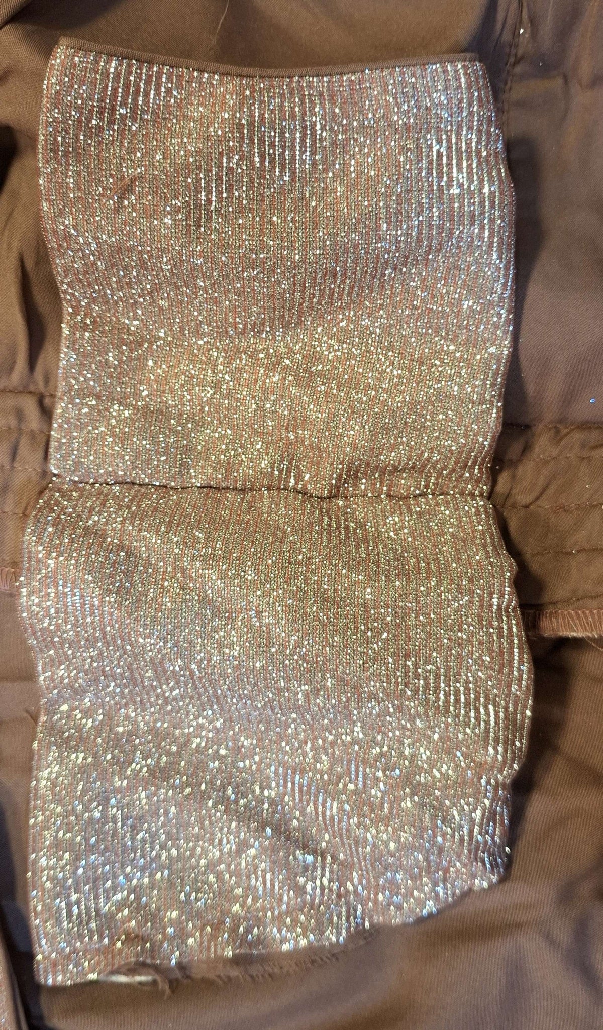 Kia Fashions Dusty Pink Dual Tone Glitter Fabric Readymade Blouse | Grocsy