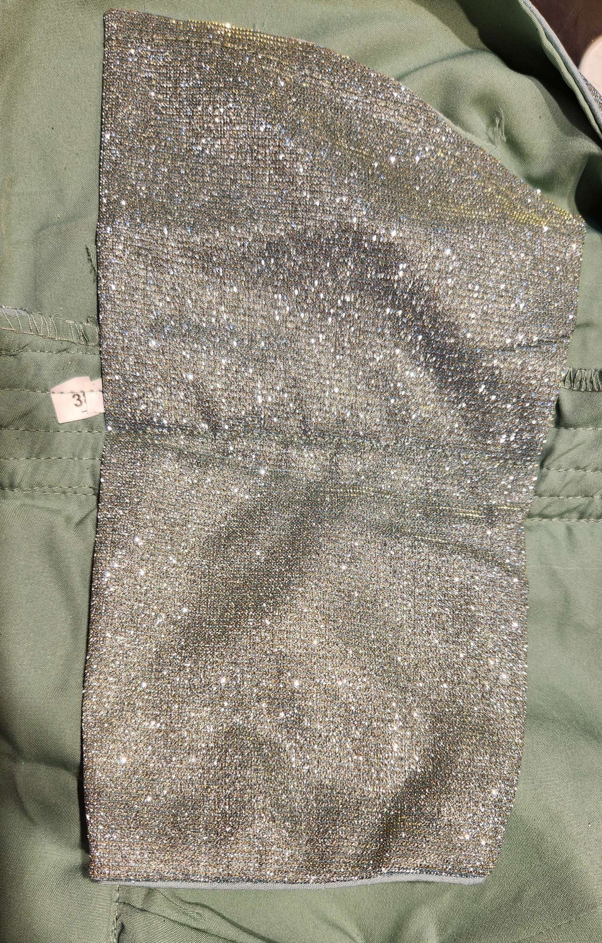 Kia Fashions Misty Ocean Shimmer Dual Tone Glitter Fabric Readymade Blouse | Grocsy