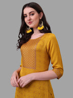 Embroidered Printed Kurta With Pant And Dupatta Set, Multicolor - Hiral Fashion | Grocsy
