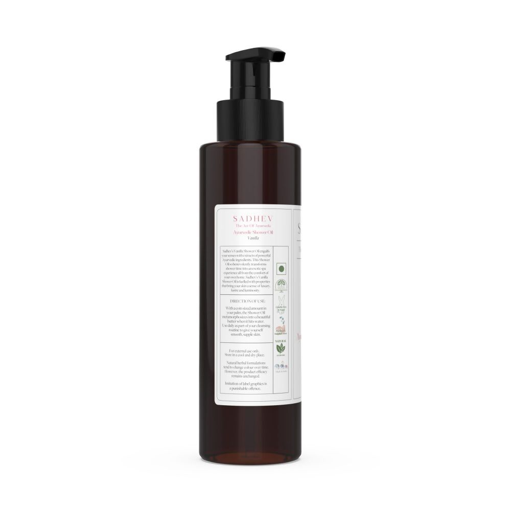 Sadhev Ayurvedic Vanilla Shower Oil | Grocsy