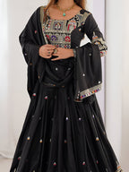 Lehenga Mart Designer Bollywood Style Wedding Wear Lehenga Choli - Black | Grocsy