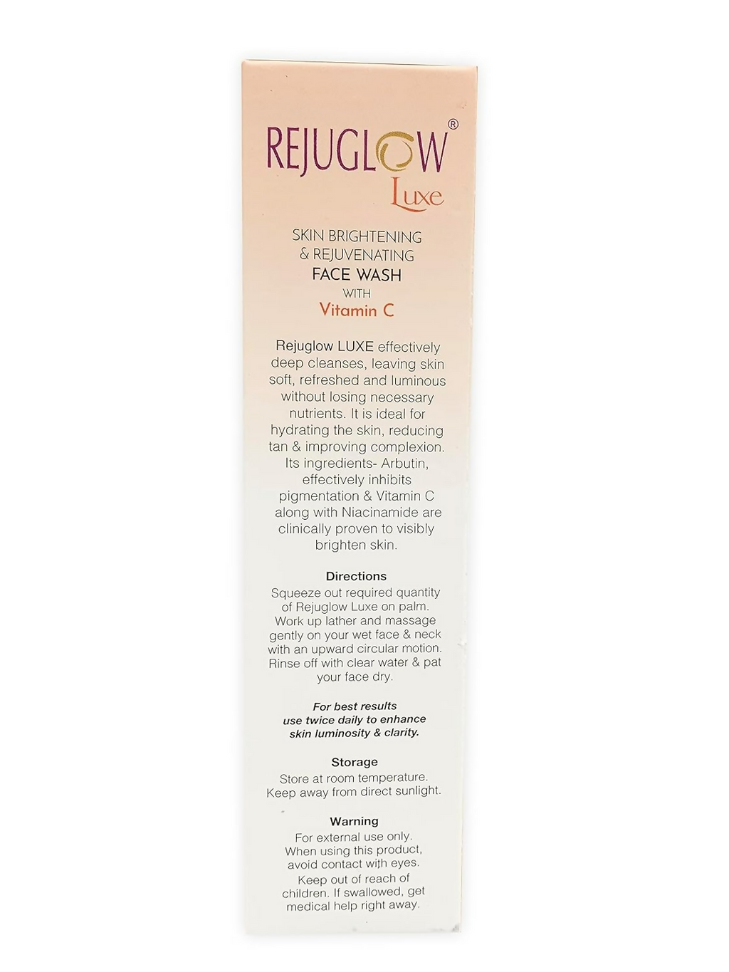 Rejuglow Luxe Skin Brightening & Rejuvenating Face Wash | Grocsy