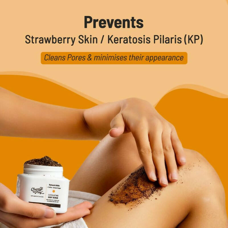 Chemist At Play Exfoliating Body Scrub For Removing Tan & Dead Skin Cells, Men & Women | Grocsy