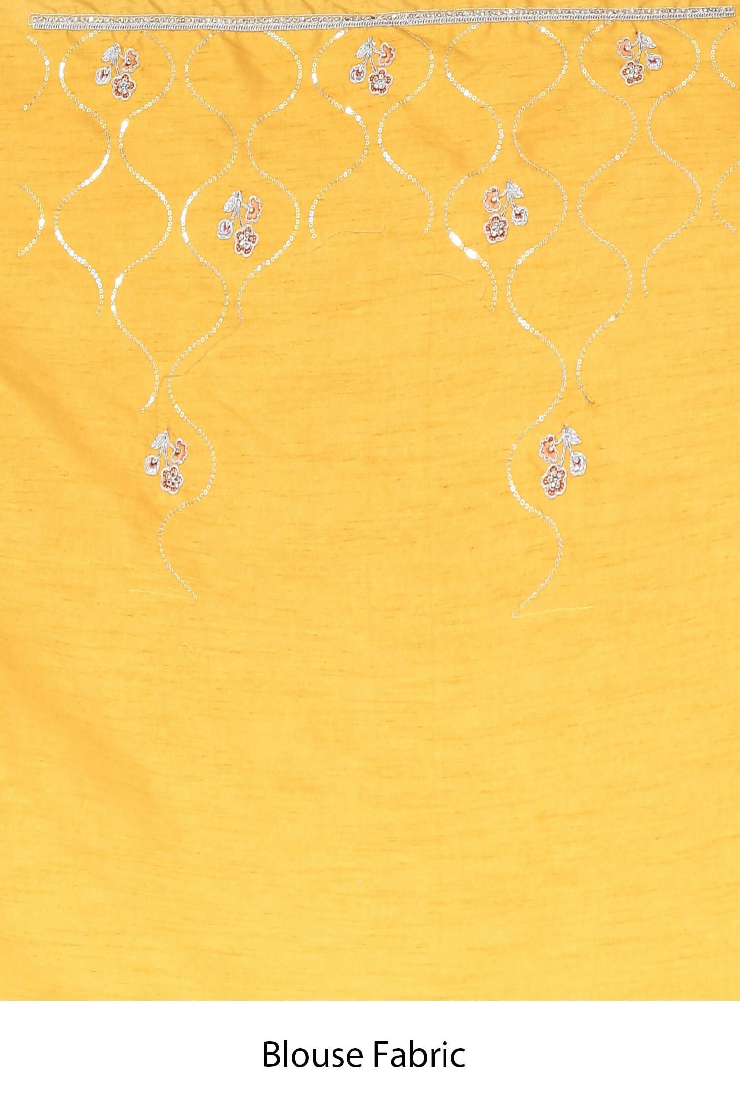 Yellow Organza Satin Silk Sequence Embroidered with Stone work Saree - Nimaya Benzy | Grocsy