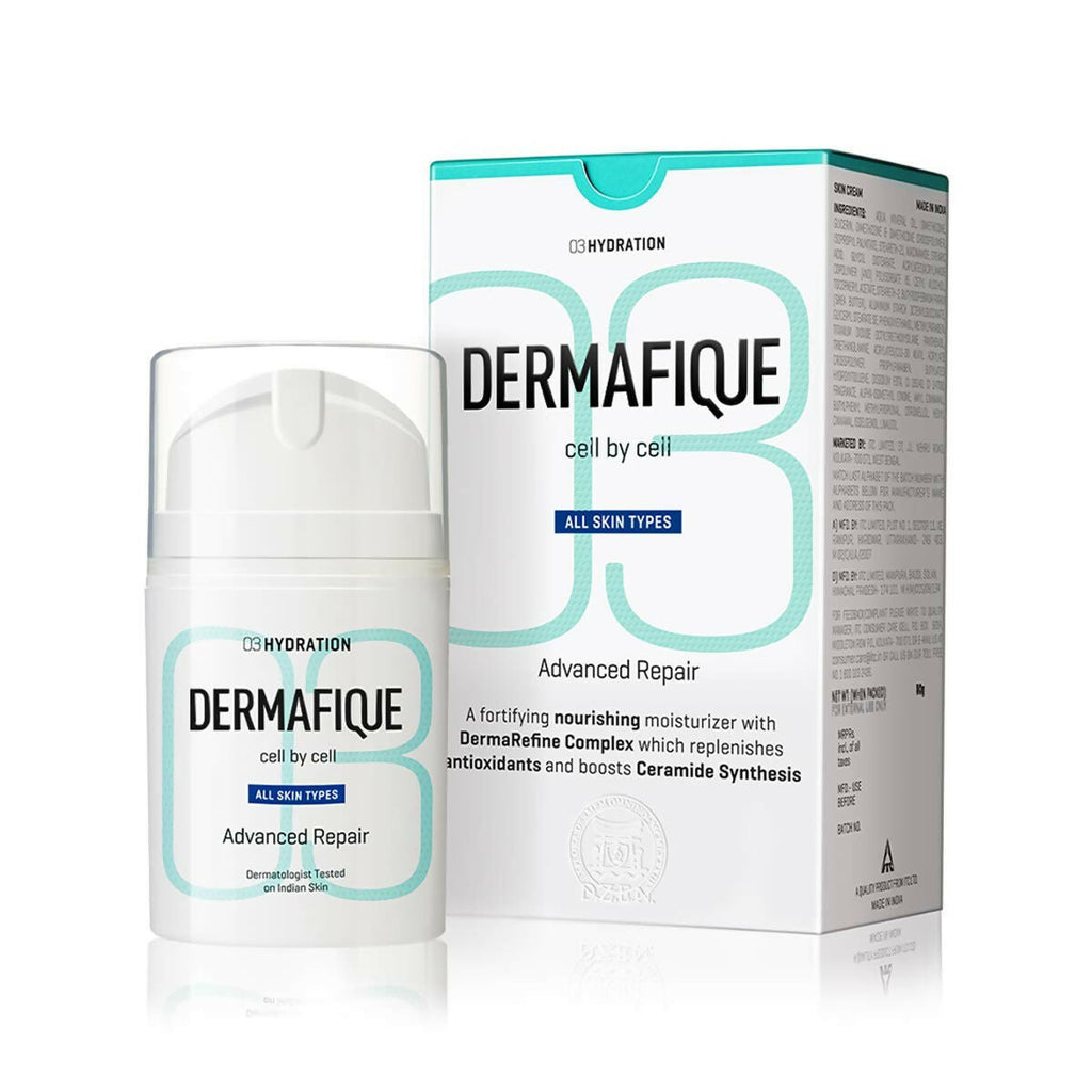 Dermafique Advanced Repair Night Cream With Niacinamide, Repairs Skin Damage | Grocsy