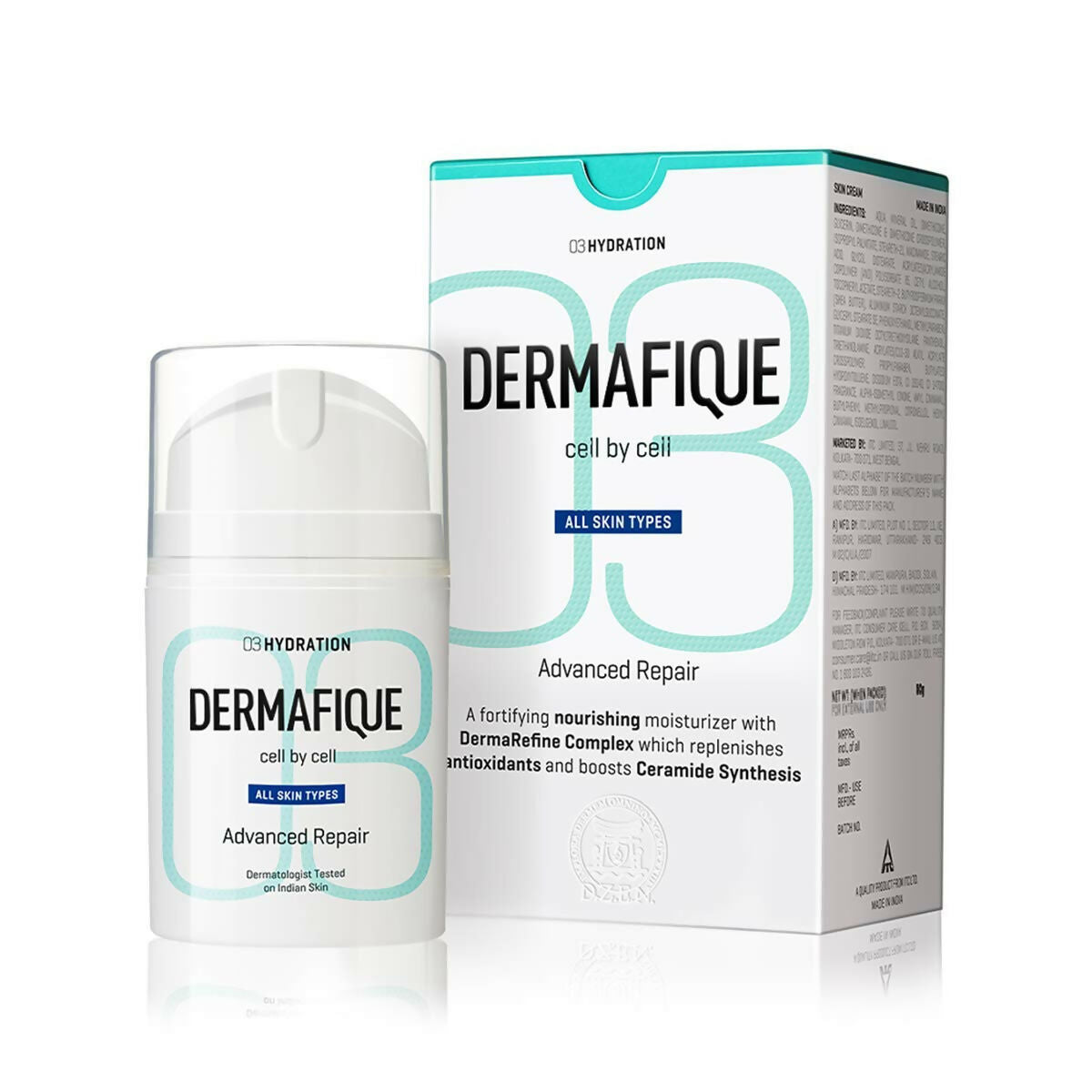 Dermafique Advanced Repair Night Cream With Niacinamide, Repairs Skin Damage | Grocsy