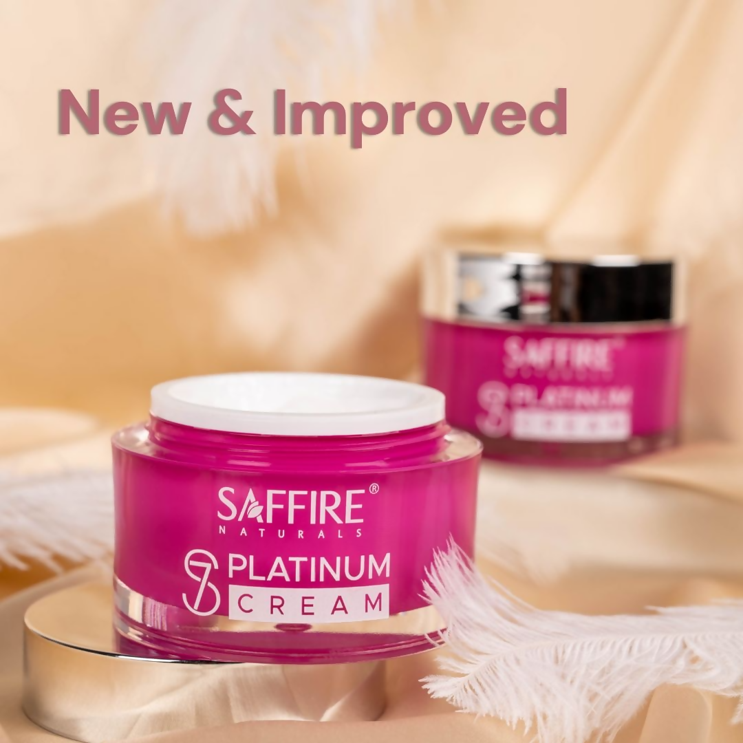 Saffire Naturals S7 Platinum Cream For Sun Protection & Glowing Skin | Grocsy
