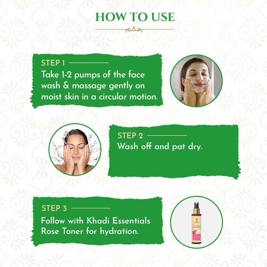 Khadi Essentials Herbal Neem Face Wash | Grocsy