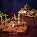 Sri Rudra Swastic Brass Diya (SR 02372) | Grocsy