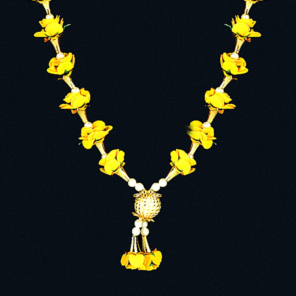 Sri Rudra Yellow Rose & Moti Mala (SR 0176) | Grocsy