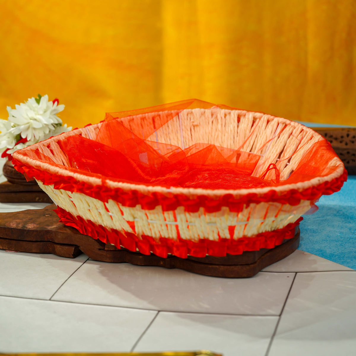 Sri Rudra Decorative Basket SR 03074 | Grocsy