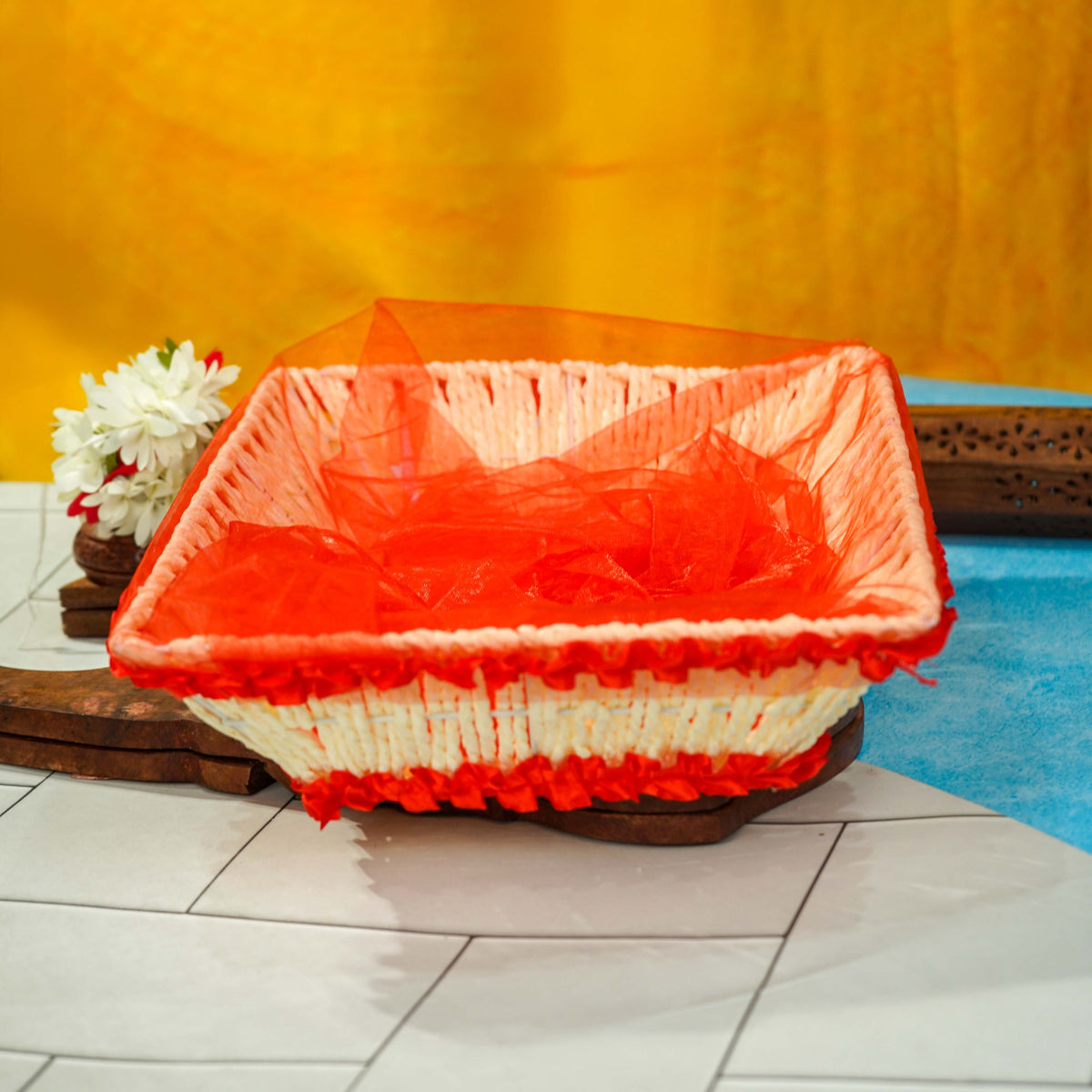 Sri Rudra Decorative Basket (SR 03082) | Grocsy