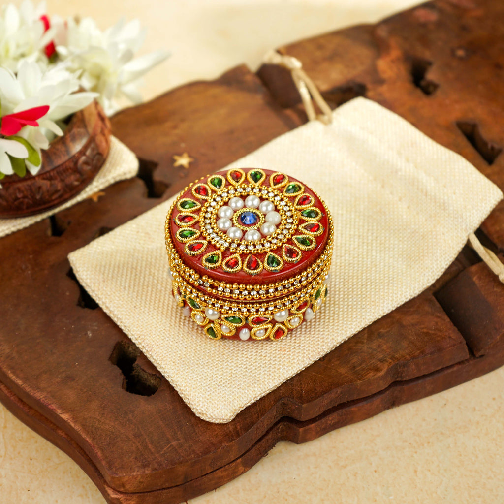 Sri Rudra Decorative Jewellery Box Mini (SR 01713) | Grocsy