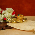 Sri Rudra Decorative Kumkum Haldi Tray (SR 01406) | Grocsy