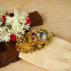 Sri Rudra Decorative Kumkum Haldi Tray (SR 01406) | Grocsy