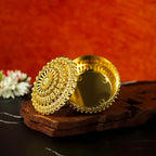 Sri Rudra Gold Fancy Tray Round Bowl (EAN 8906101491865) | Grocsy