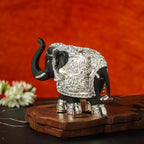 Sri Rudra Elephant 4.5 Inch Silver Plated Mix SR03170 | Grocsy