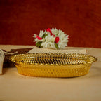 Sri Rudra Decorative Color Flower Tray (SR 0639) | Grocsy