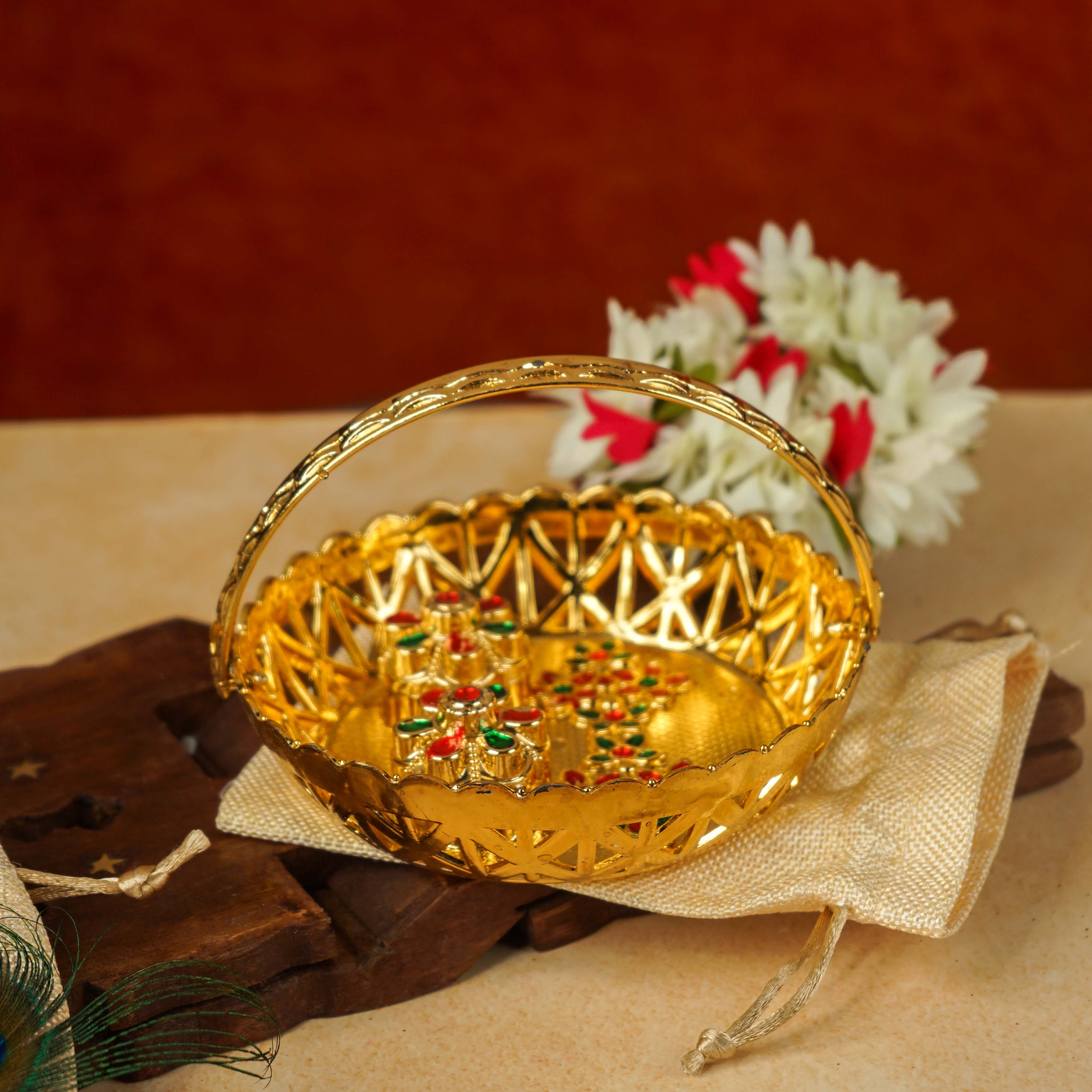 Sri Rudra Haldi kumkum Bhasket (SR 02961) | Grocsy